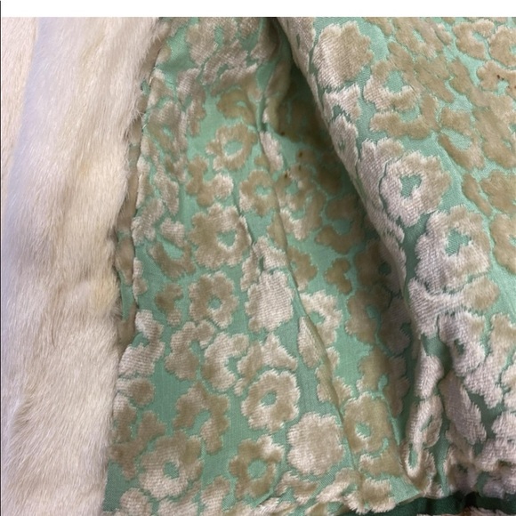 Vintage 1920s Ziegfeld Follies Flapper White Ermine Fur and Fox Collar Coat - Picture 11 of 12